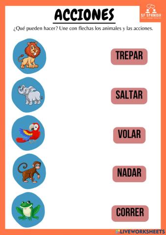 Acciones de los animales