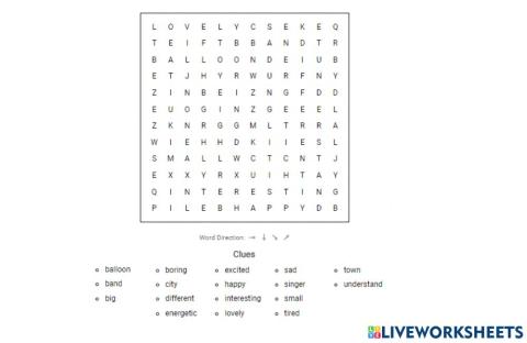 Vocabulary revision beginner 3