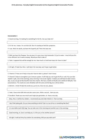 At the pharmacy - Everyday English Conversations