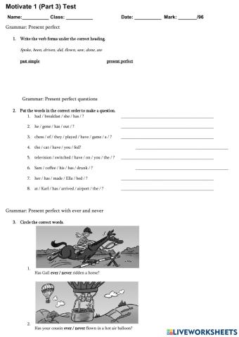 Test 3 Motivate 1 with Teacher Kasim