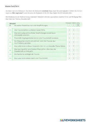 PV B1 - Module Einheit 2 - Teil 4 Goethe