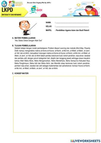 Aku Sayang Allah SWT