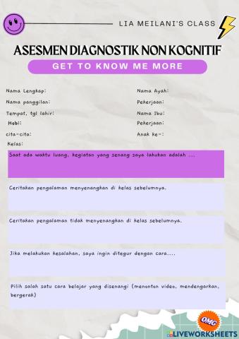 Asesmen diagnostik non kognitif