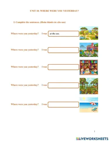 Grade 4 -unit 10 speaking