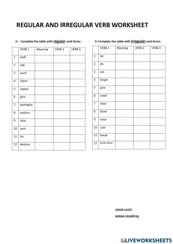 Verb froms study 1- 2023