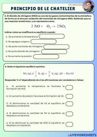Principio de Le Chatelier