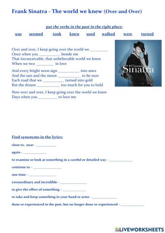 Frank Sinatra - The world we knew (Over and Over)