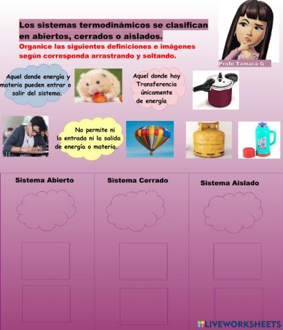 Intercambios de energia y ,materia