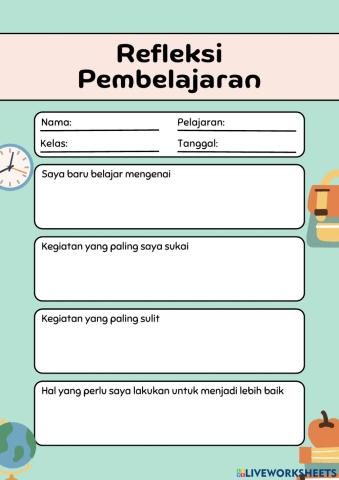 Lembar Refleksi Pembelajaran