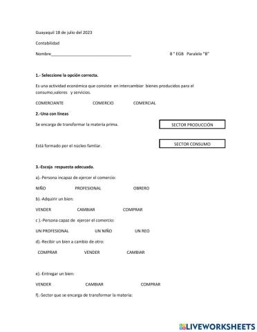 Ejercicios básicos de Contabilidad