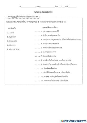 ฮอร์โมนพืช