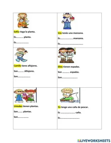 Determinantes posesivos