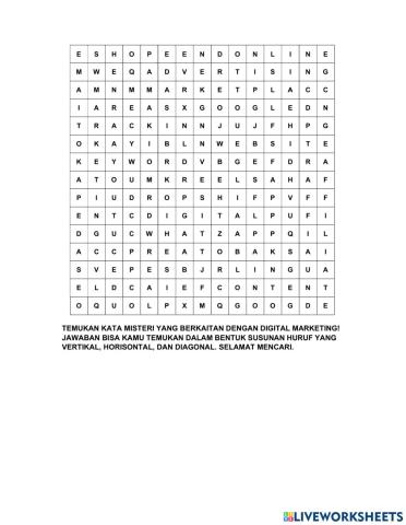 Kata Misteri Digital Marketing XI PM 2