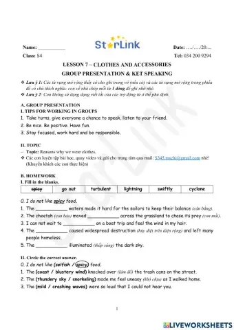 ONLINE-Foreign-S4-W7-L7-GROUP PRESENTATION & KET SPEAKING