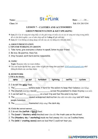 ONLINE-Foreign-S4-W7-L7-GROUP PRESENTATION & KET SPEAKING