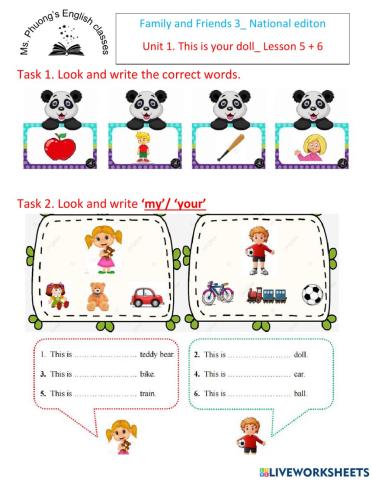 Ms. Phuong- FF3-NE- Unit 1- Lesson 5+6