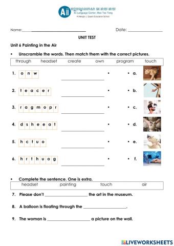 RFD2 Unit 6 Painting in the Air