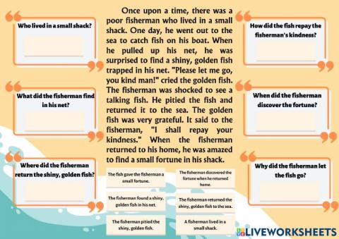 5W1H Comprehension Passage