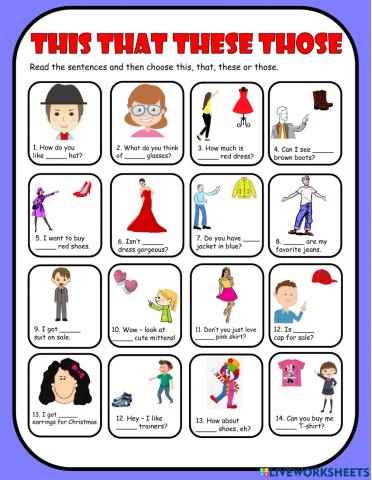 This That These Those Clothes