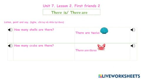 First friends 2. Unit 7. lesson 2