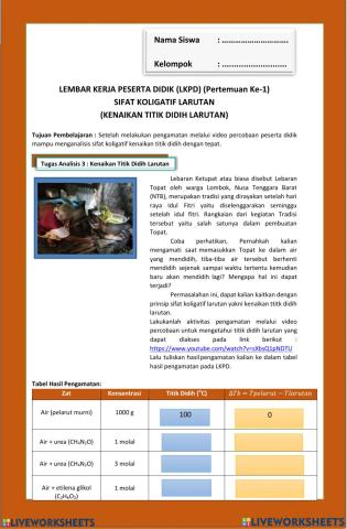 Sifat koligatif larutan