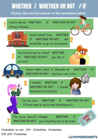 Whether - if - whether or not