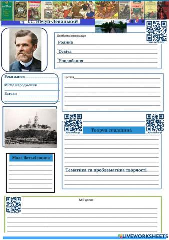 FB-сторінка. І.С. Нечуй-Левицький