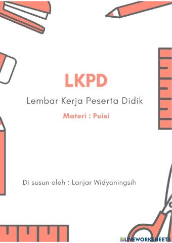 LKPD Bahasa Indonesia (Puisi)