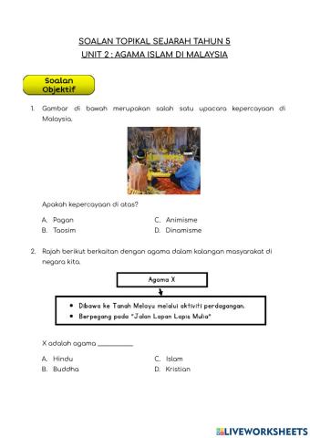 Unit 2 : Agama Islam Di Malaysia