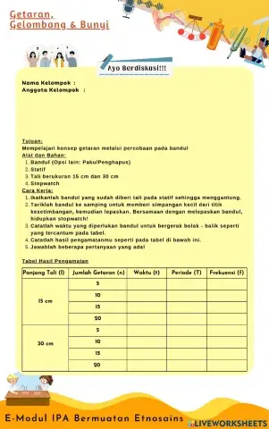 Lembar Kerja Siswa (Getaran)