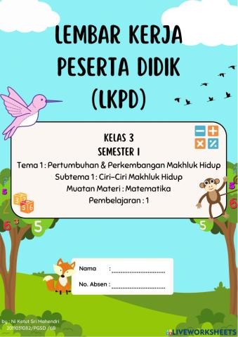 Lembar kerja peserta didik