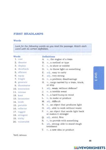 Barron's IELTS - Unit 3.1 - Transportation