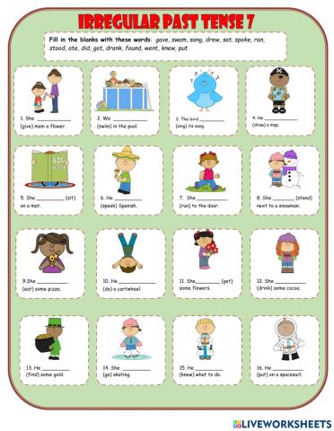 Irregular Past Tense 7