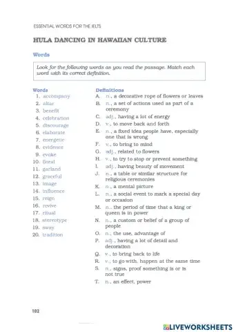 Barron's IELTS - Unit 4.2 - Culture