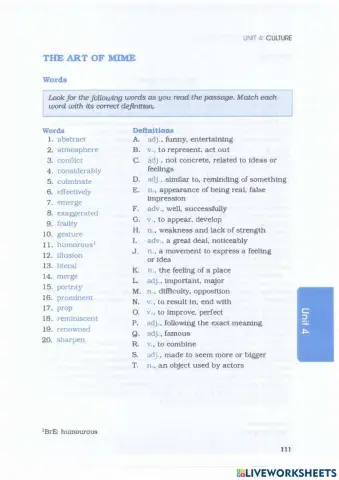 Barron's IELTS - Unit 4.3 - Culture