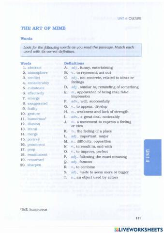 Barron's IELTS - Unit 4.3 - Culture