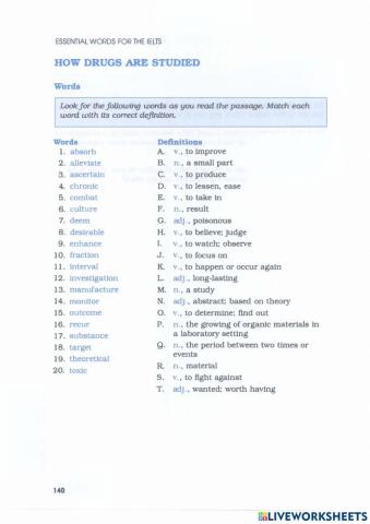 Barron's IELTS - Unit 5.3 - Health