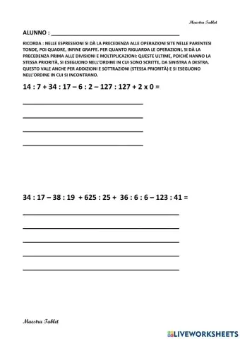 Espressioni senza parentesi