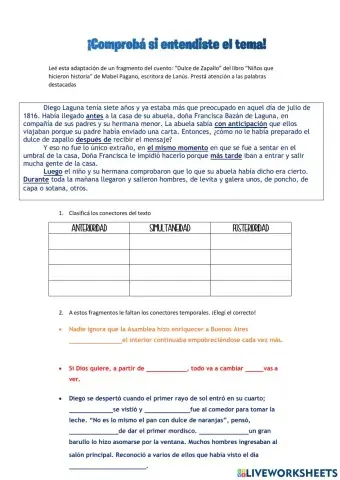 Conectores de tiempo