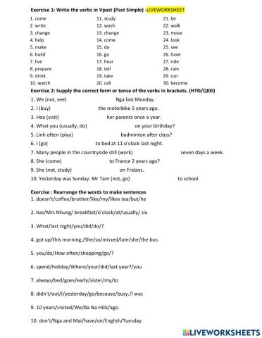 Bài tập thì HTD-QKD (tailieuanh.com)