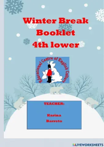 Winter Break Booklet 4TH LOWER