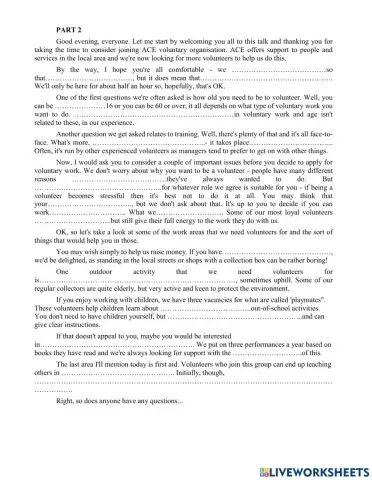 IELTS LISTENING dictation