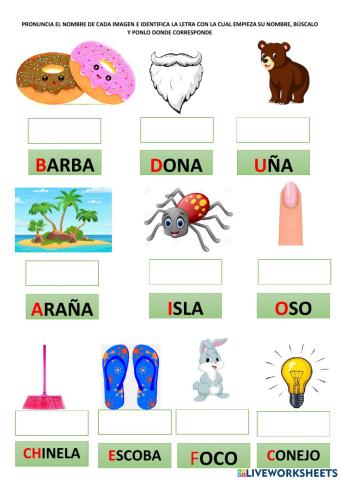 Identificando letras