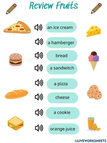 Lesson 37: review food
