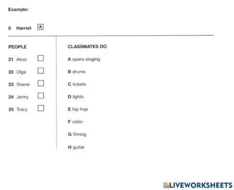 Key Listening Part 5