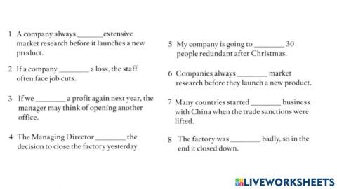 Make or do business 9a