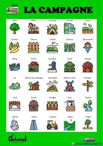 LA CAMPAGNE (30 mots)