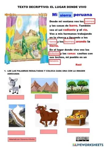 Texto descriptivo lugar