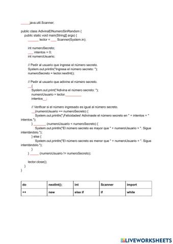 Generador de numeros randome