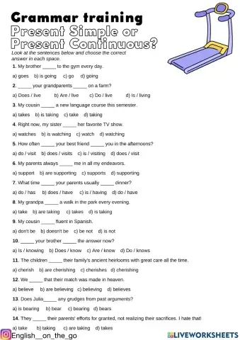 Simple or continuous